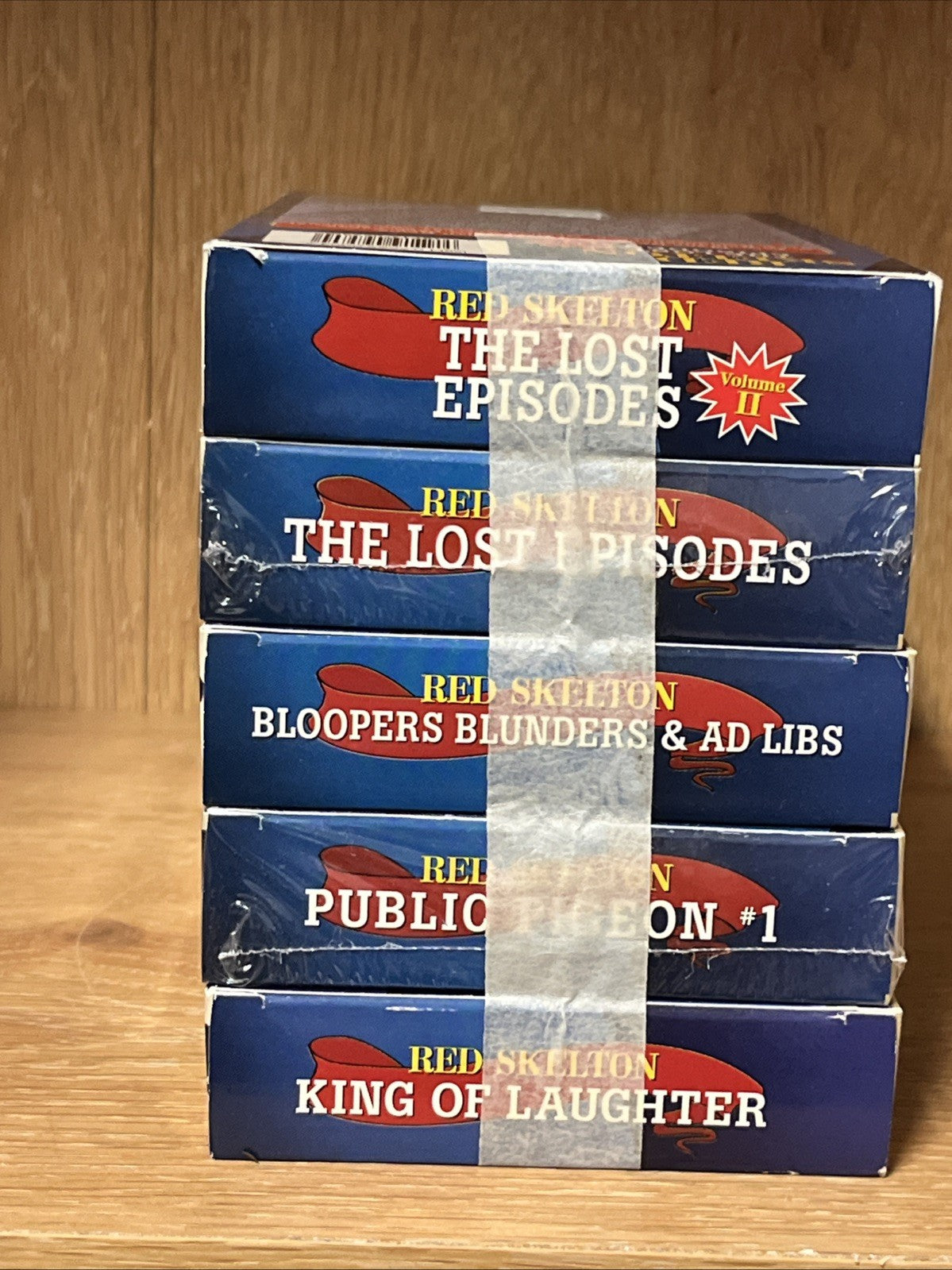 A LEGEND OF LAUGHTER WITH RED SKELTON ~ LIKE NEW SOME SEALED ,5 PACK VHS TAPES