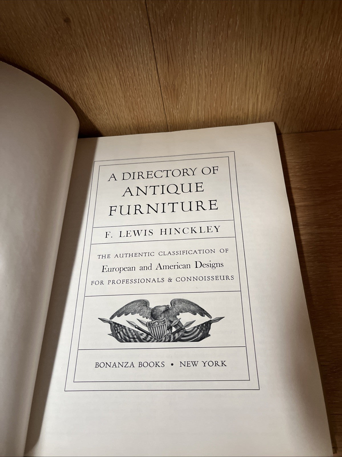 Vintage Directory of Antique Furniture 1st Ed by F. Lewis Hinckley HD DJ  1953