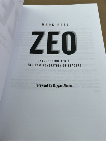 Mark Beal ZEO: Introducing Gen Z The New Generation Of Leaders Rayyan Ahmed