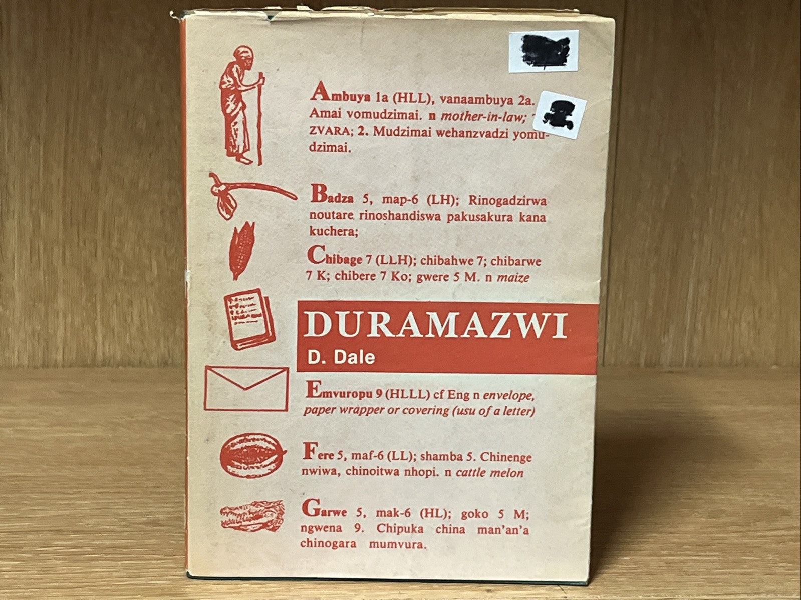 Duramaxwi : A Basic Shona-English Dictionary 1st Edition by D. Dale 1981