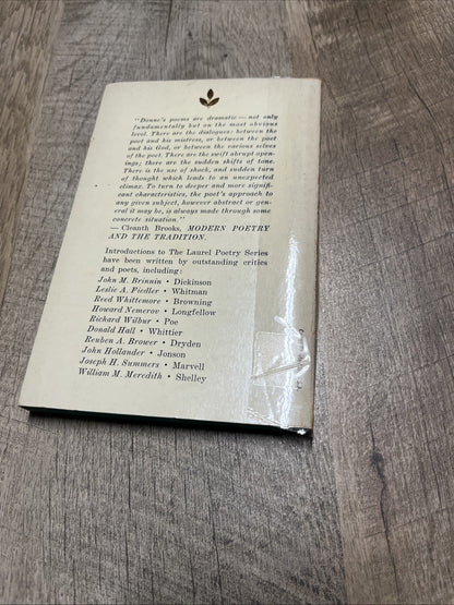 Donne The Laurel Poetry Series Wanning & Wilbur 1st Printing 1962 Vintage PB