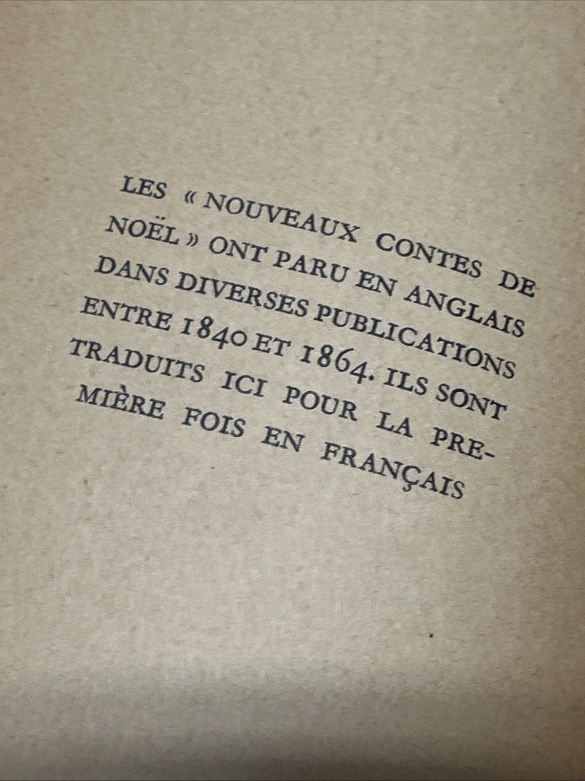 Nouveaux Contes de Noël -1st Edition by DICKENS Charles - 1946