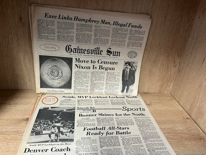 LOT OF 6 1974 WATER GATE SCANDALS NIXON RESIGNED, , FORD BECOMES PRESIDENT