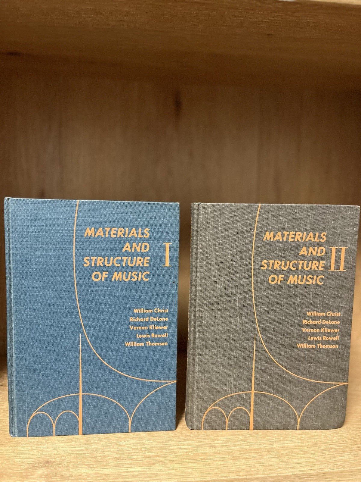 Materials and Structure of Music Vol.1 &2 First Edition William Christ 1966-1967