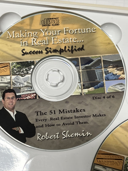 Making Your Fortune in Real Estate Success Simplified DVD Vol 1-6 Robert Shemin