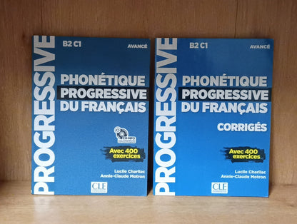 A-C Motron - Phonetique progressive 2e  edition   Livre avance  CD MP3 Lot of 2