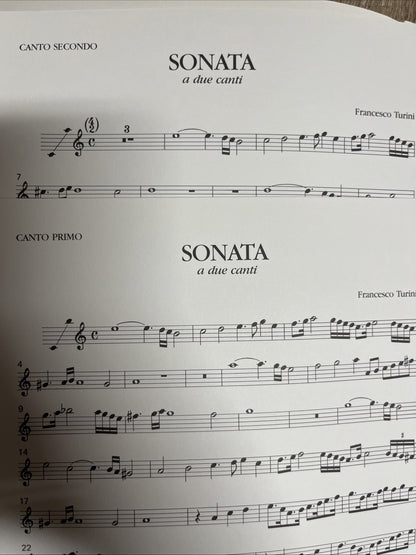 Francesco Turini - Sonata - For Two Soprano Instruments and Continuo