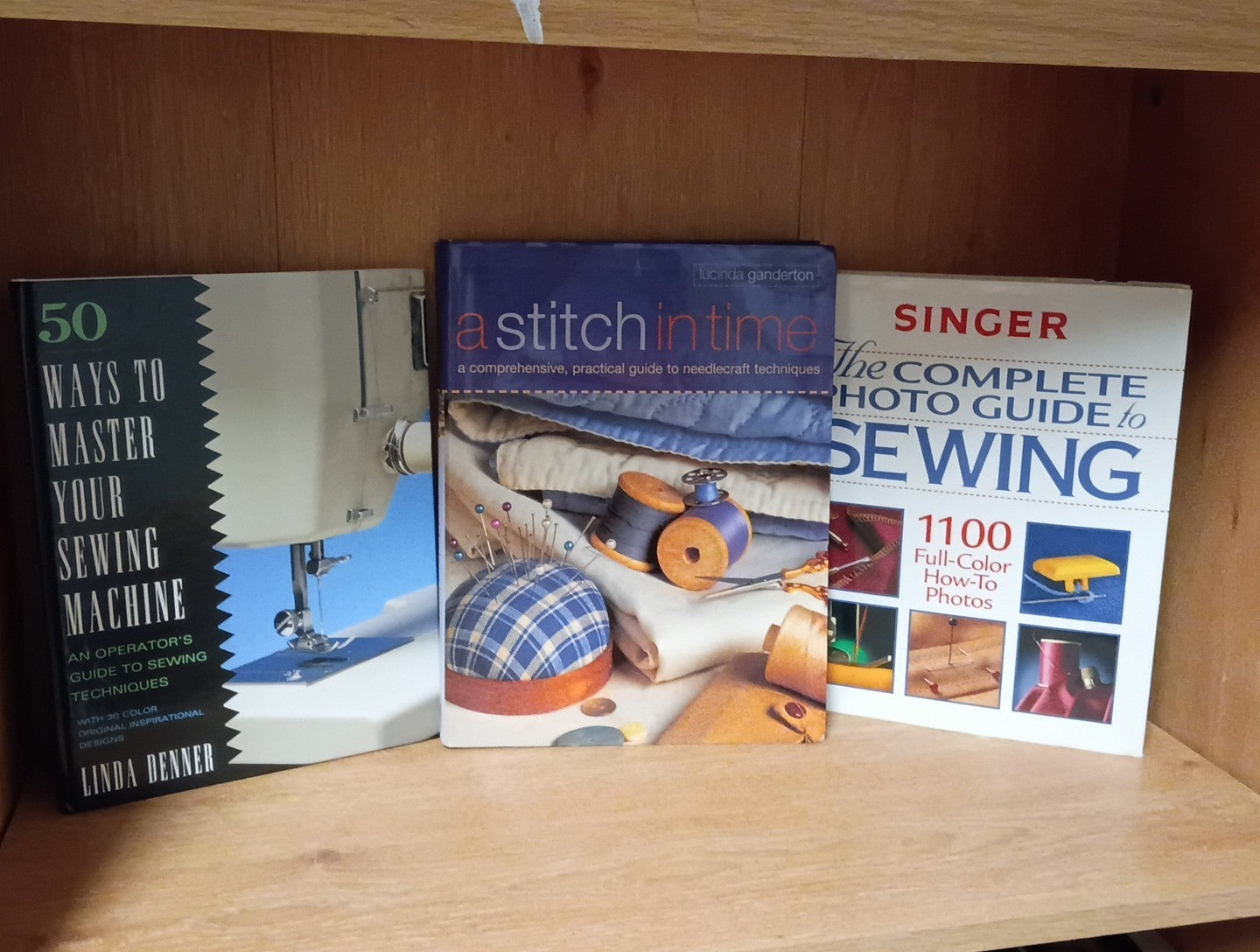 Lot  Of 3 Sewing Books -Stitchin , Master Your Sewing Machine Like New Condition