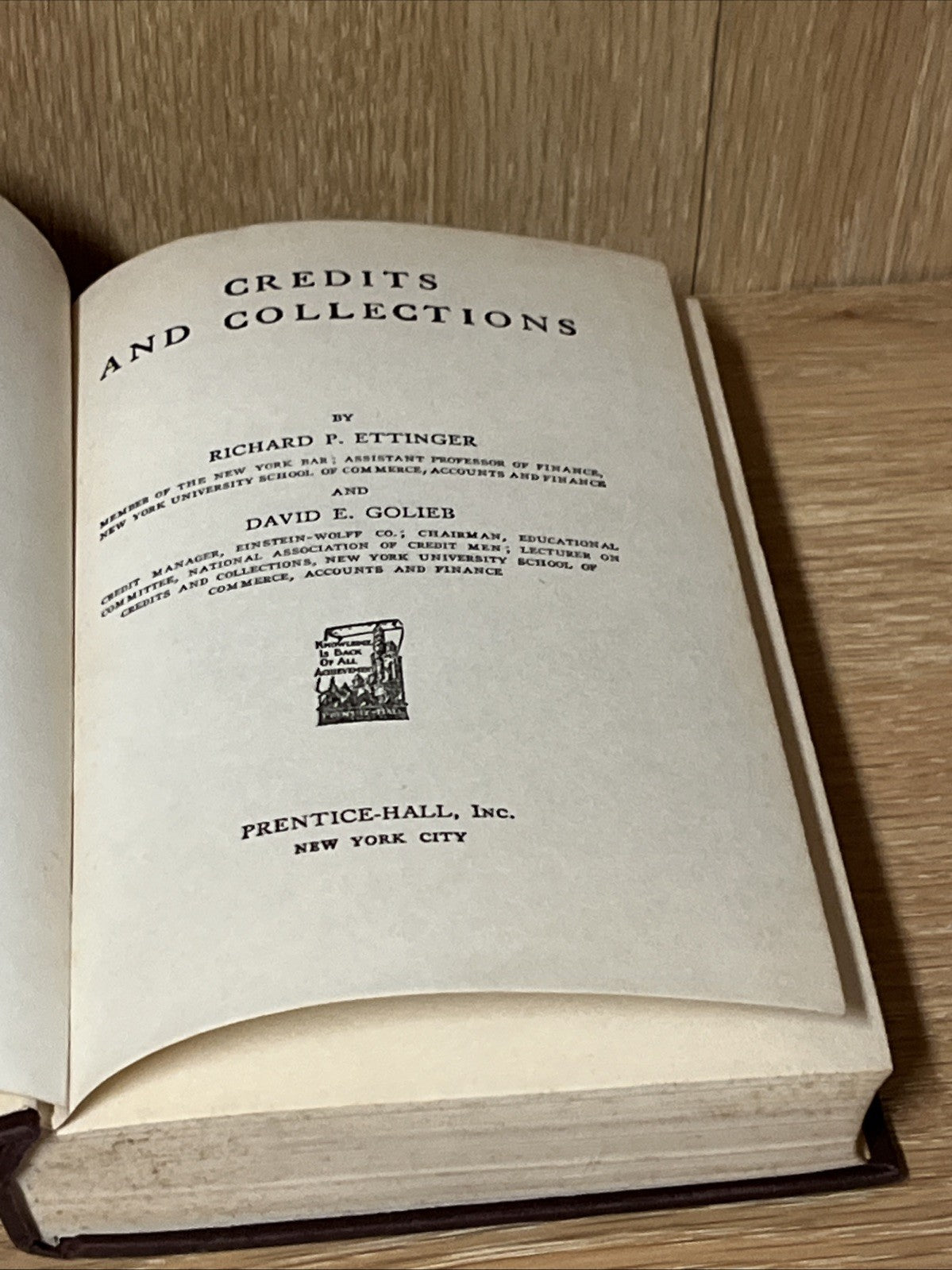 Credits and Collections Richard Ettinger & David Golieb Vinyl Bound 3rd ED 1921