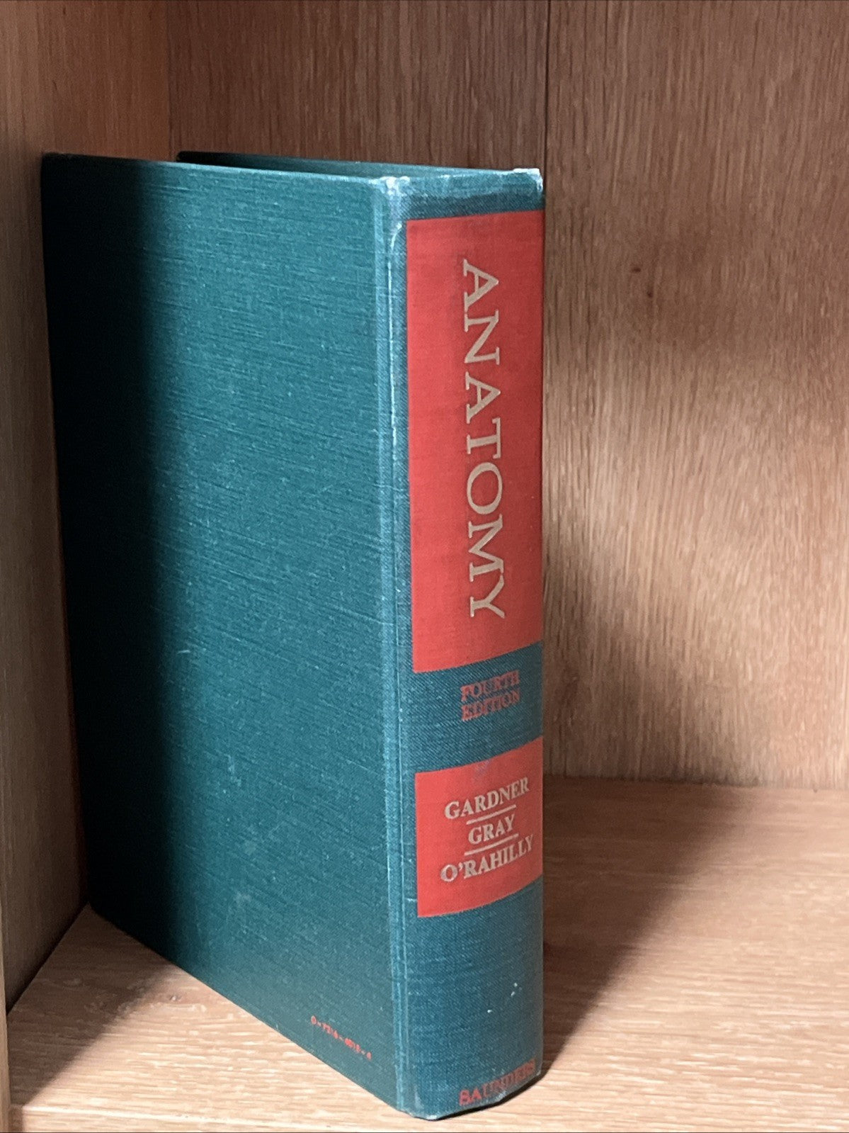 ANATOMY: A Regional Study Of Human Structure Gardner, Gray, O'Rahilly 4th Ed