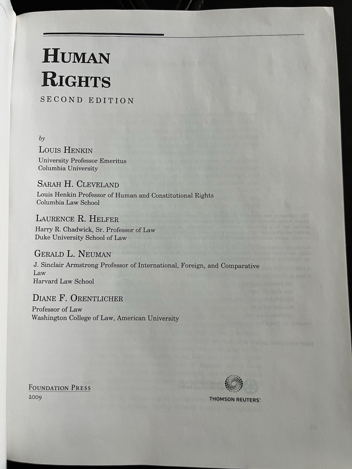 Human Rights, 2d (University Casebook Series)