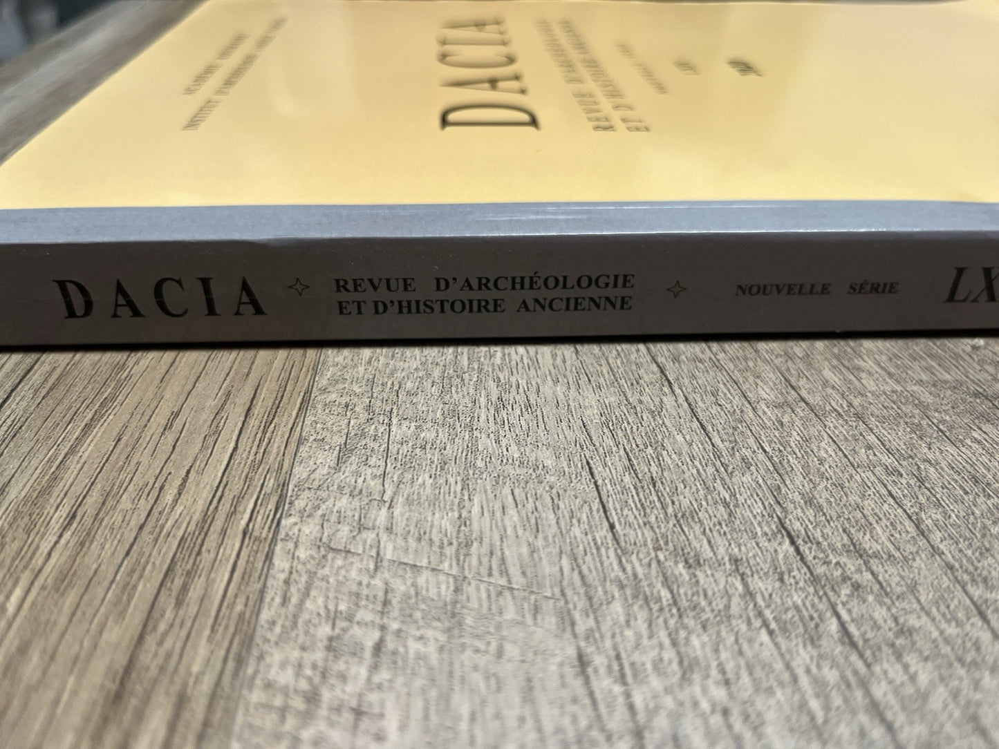 DACIA REVUE D’ARCHEOLOGIE ET D’ HISTOIRE ANCIENNE NOUVELLE SERIE LXIV 2020