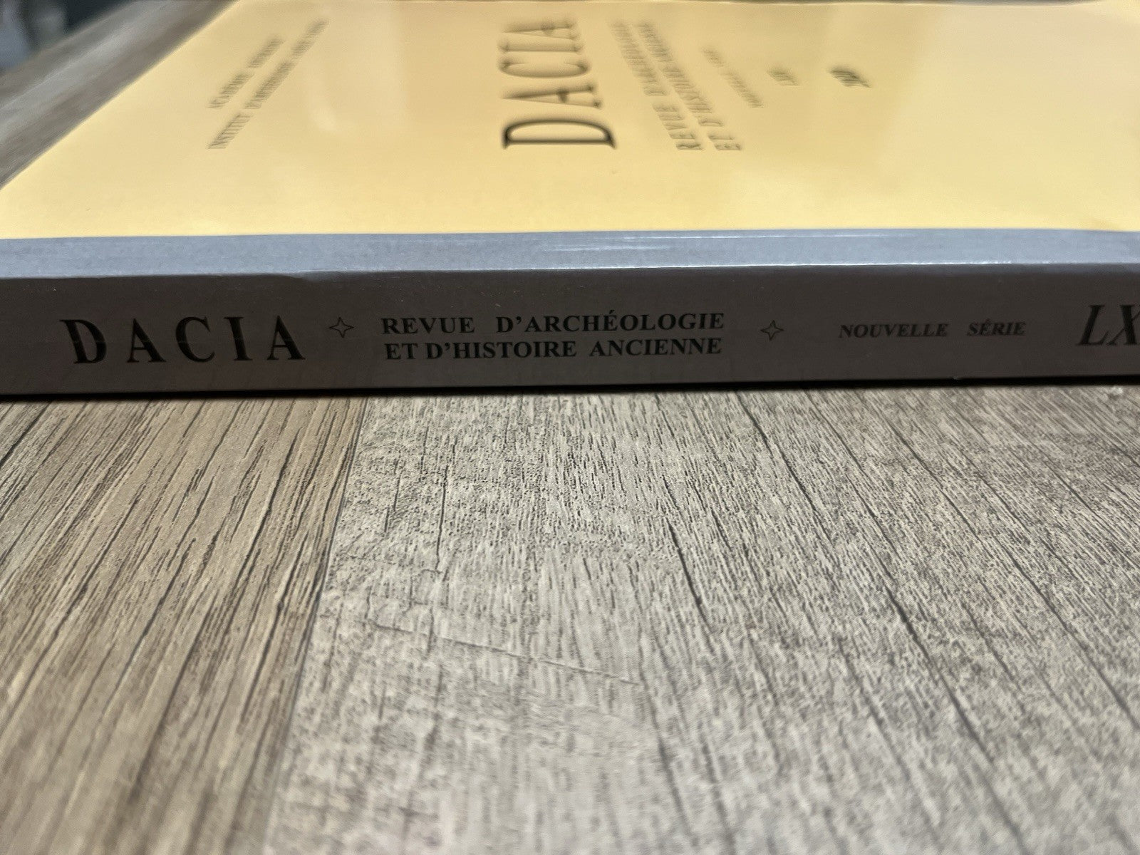 DACIA REVUE D’ARCHEOLOGIE ET D’ HISTOIRE ANCIENNE NOUVELLE SERIE LXIV 2020
