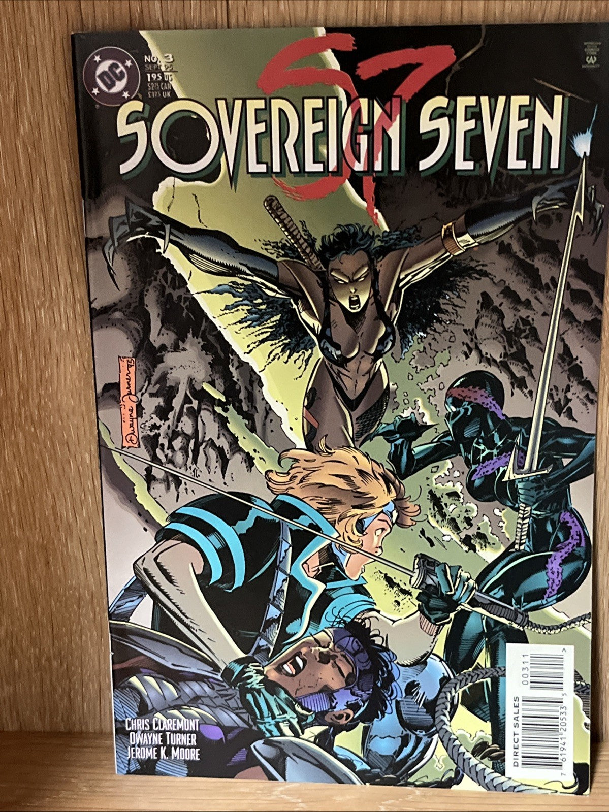 Sovereign Seven #1 #2 # 3 Lot of 3 DC Comics 1995 Chris Claremont