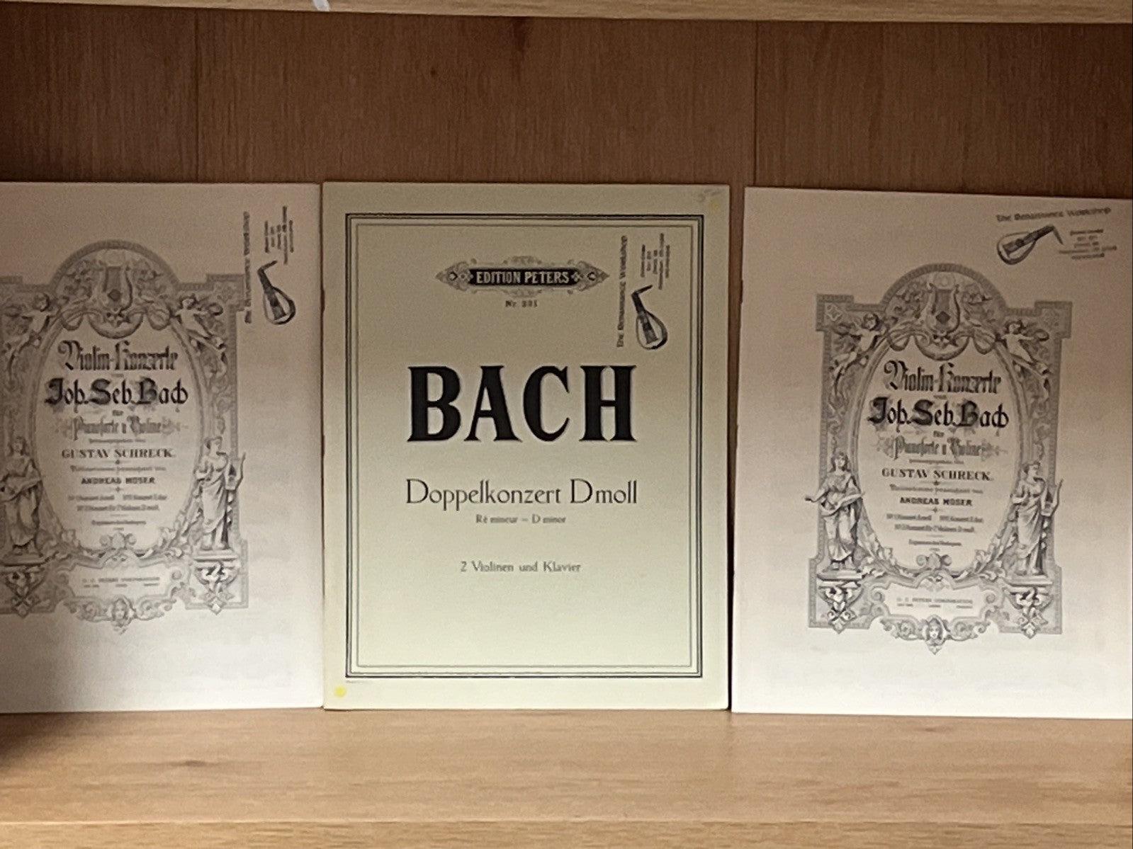 Bach Doppelkonzert Dmoll Sheet Music Edition Peters 231 🎻 Concerto 2 Violins