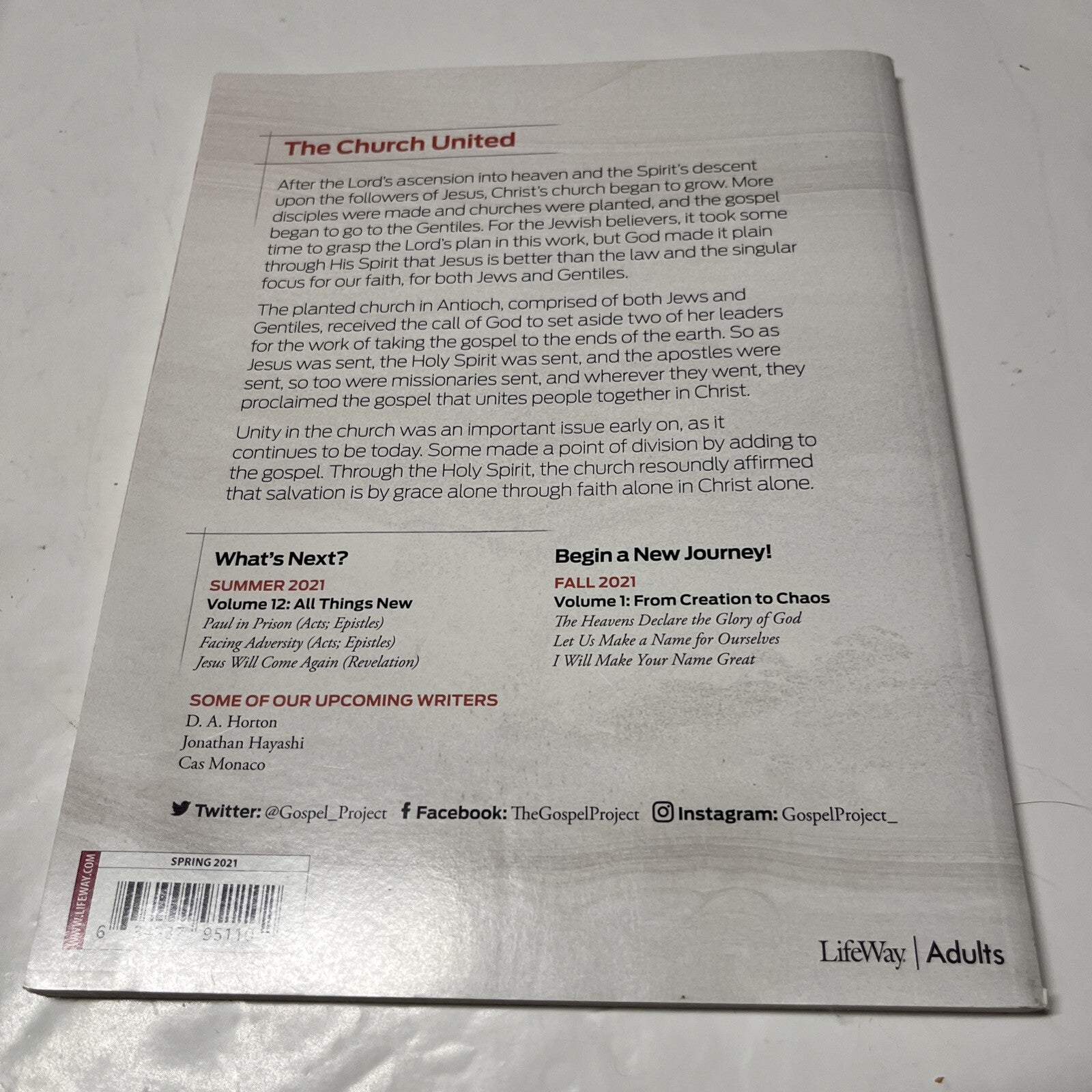 The Gospel Project Volume 11 , The Church United  Spring 2021