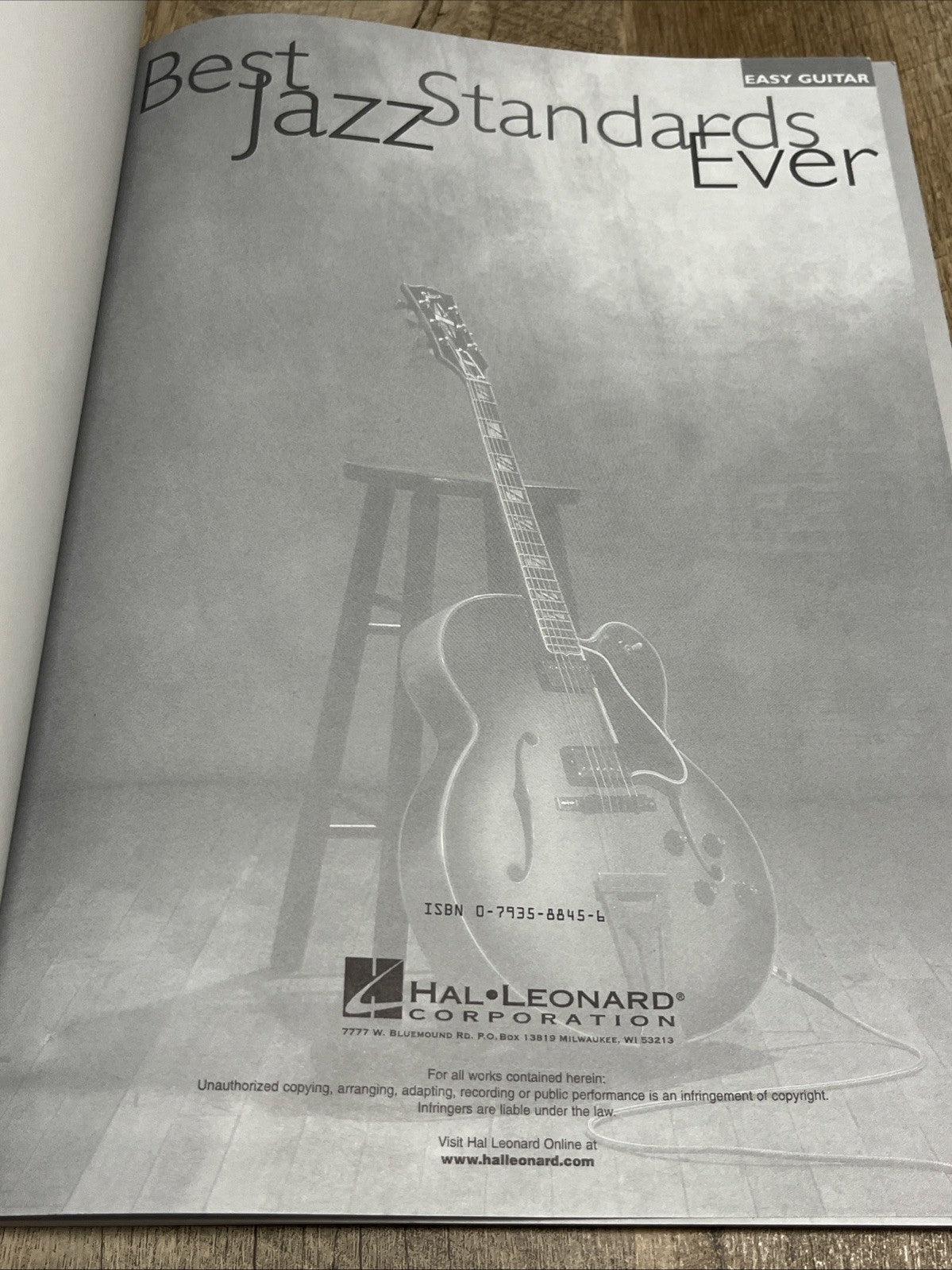 Hal Leonard Best Jazz Standards Ever Solo Guitar Book  Classic Songs