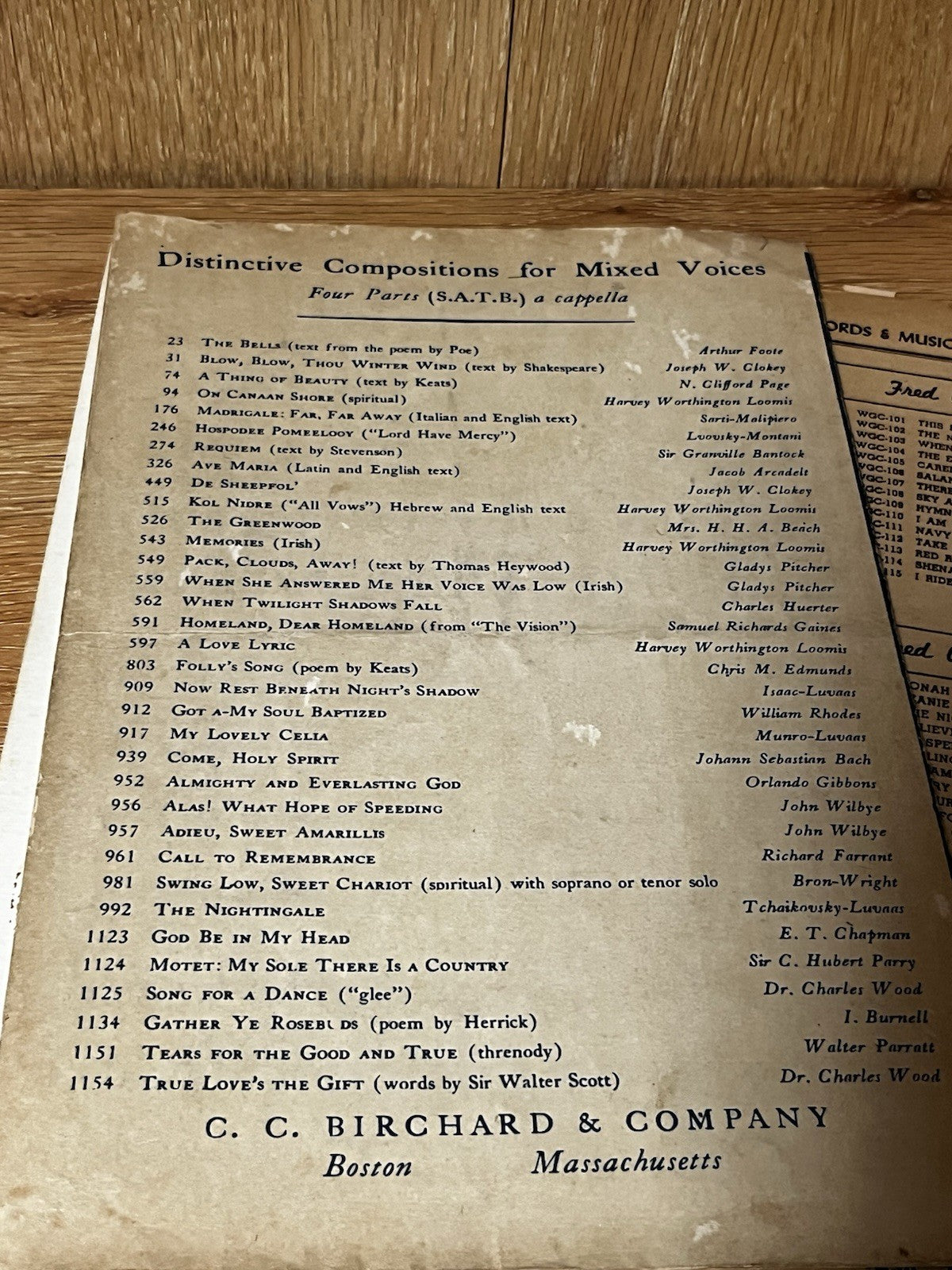 Oxford Anthems Choir Sheet mixed Voices Cappella chorus Laurel Octavo 1912/40/50
