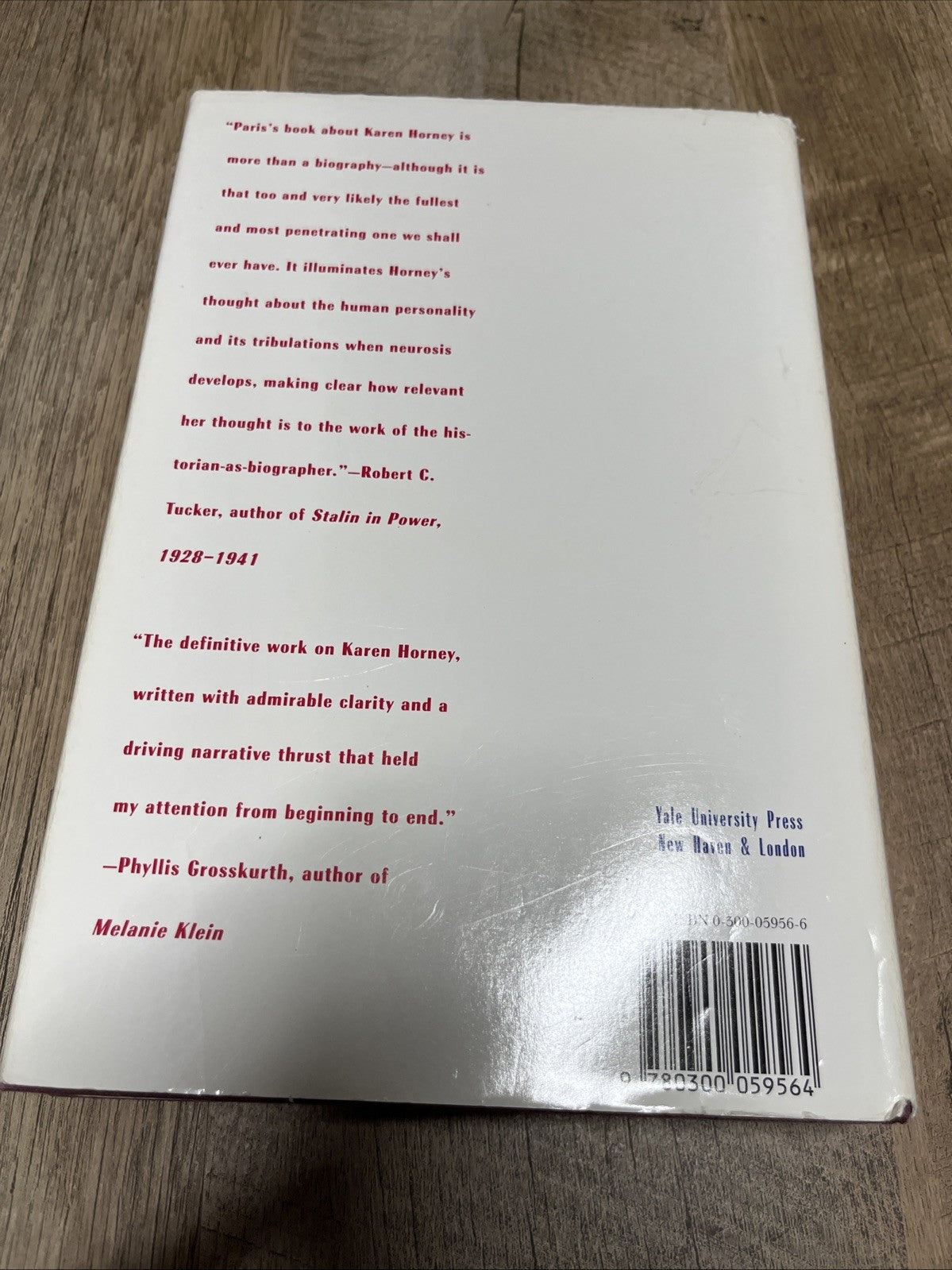Karen Horney: A Psychoanalyst`s Search for Self-Understanding By Bernard SIGNED