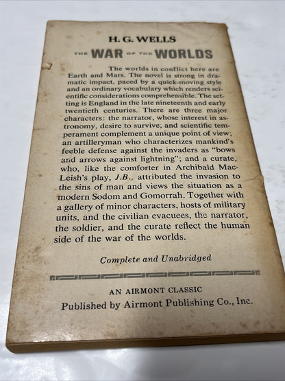 1964 The War Of The Worlds H G Wells Science-Fiction Paperback