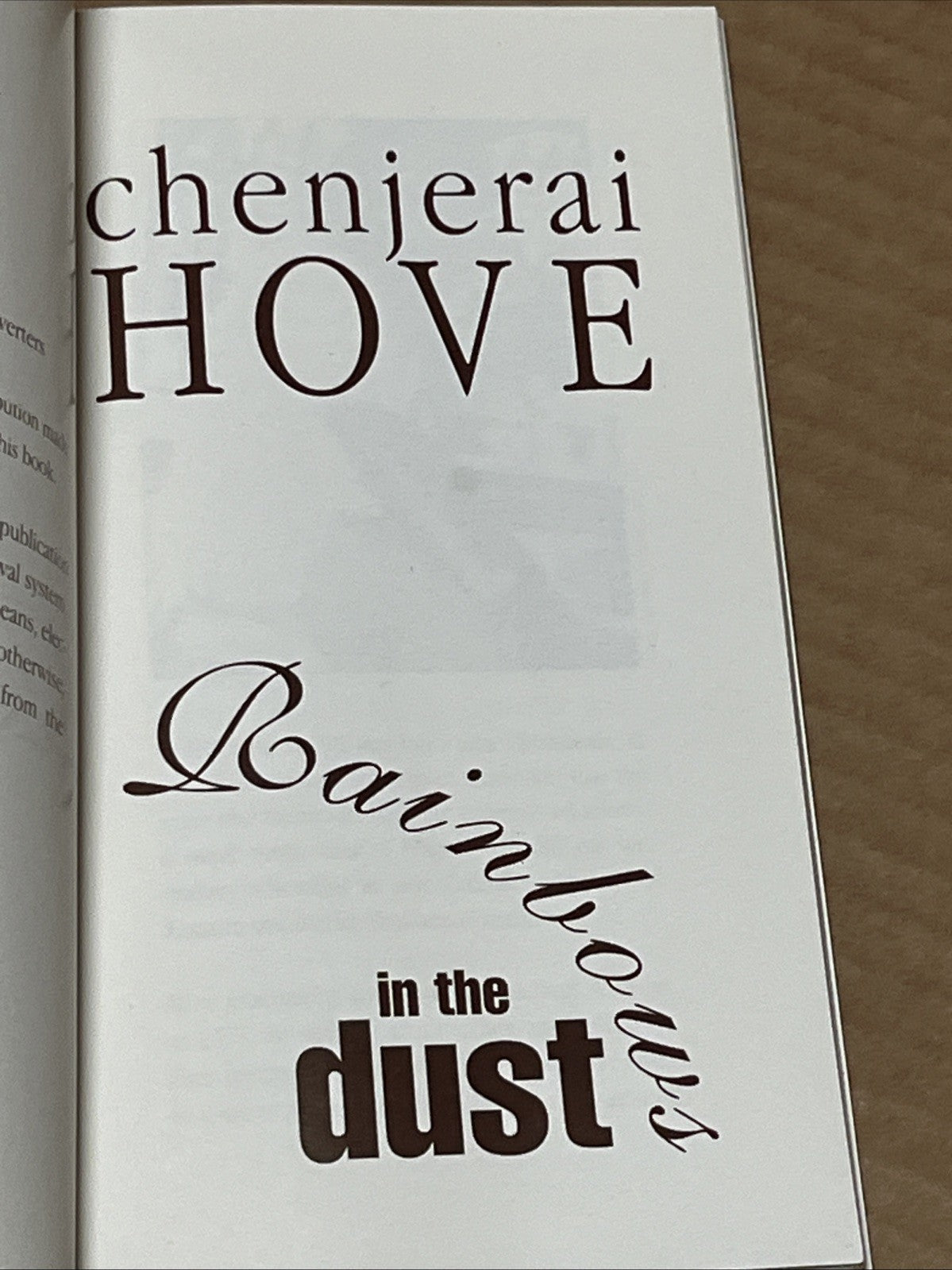Rainbows in the Dust by Chenjerai Hove