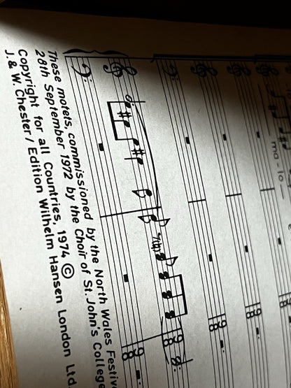 Vintage Scarlatti Exultate Deo & Three Latin Motets SATB Chorus A Cappella