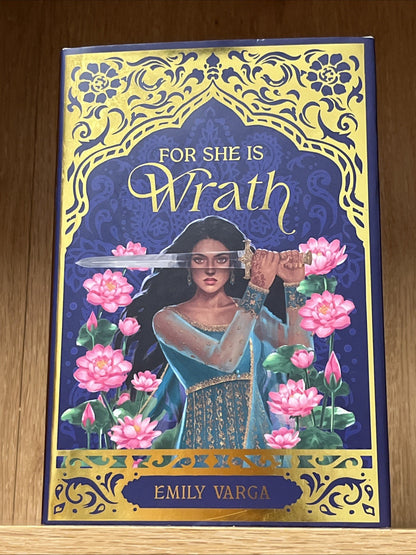 For She Is Wrath Emily Varga OwlCrate 1st Edition Hardcover Signed 9781250877383