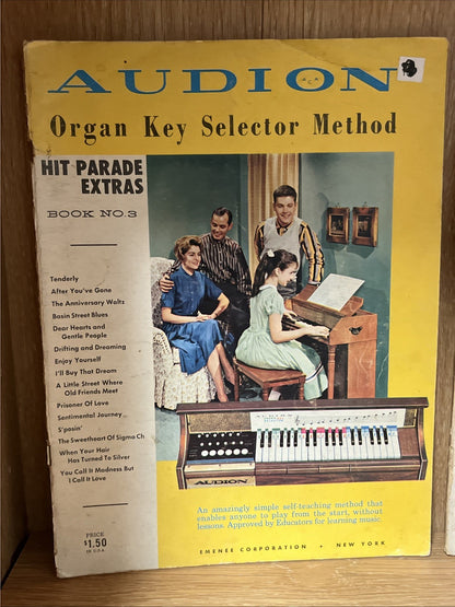 Audion Organ Key Selector Method Hit Parade Extras Book Lot /No 3, No 4, No. 5