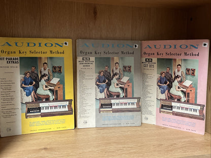 Audion Organ Key Selector Method Hit Parade Extras Book Lot /No 3, No 4, No. 5