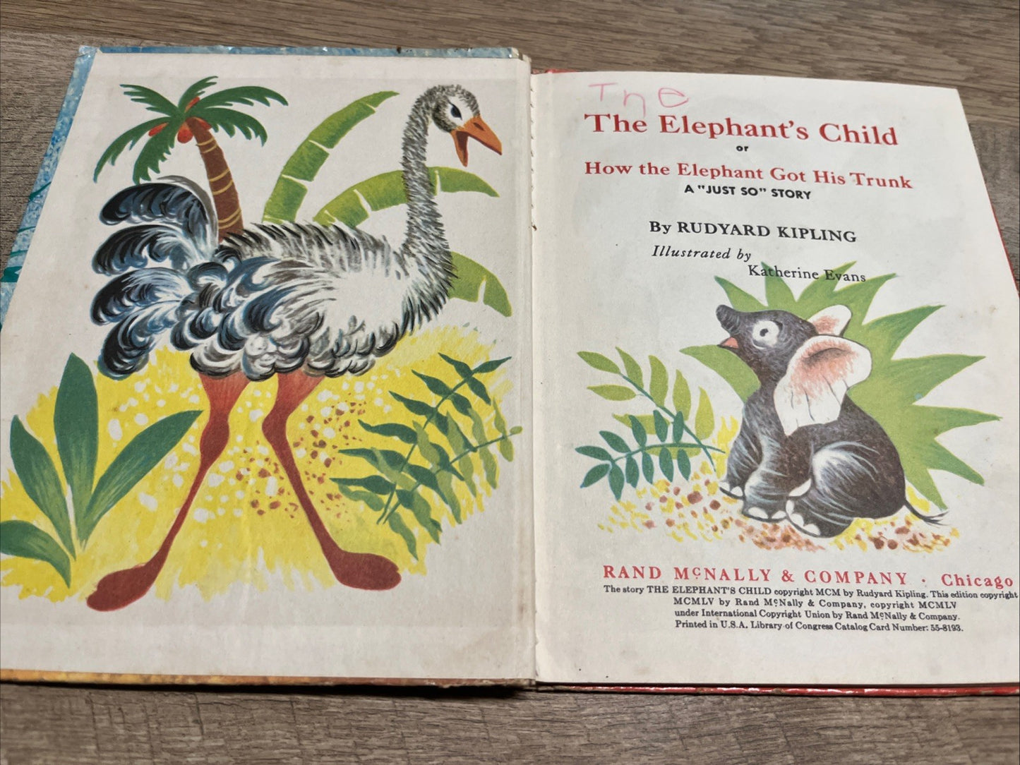 The Elephant's Child, A Rand McNally Book,1955(Rudyard Kipling)