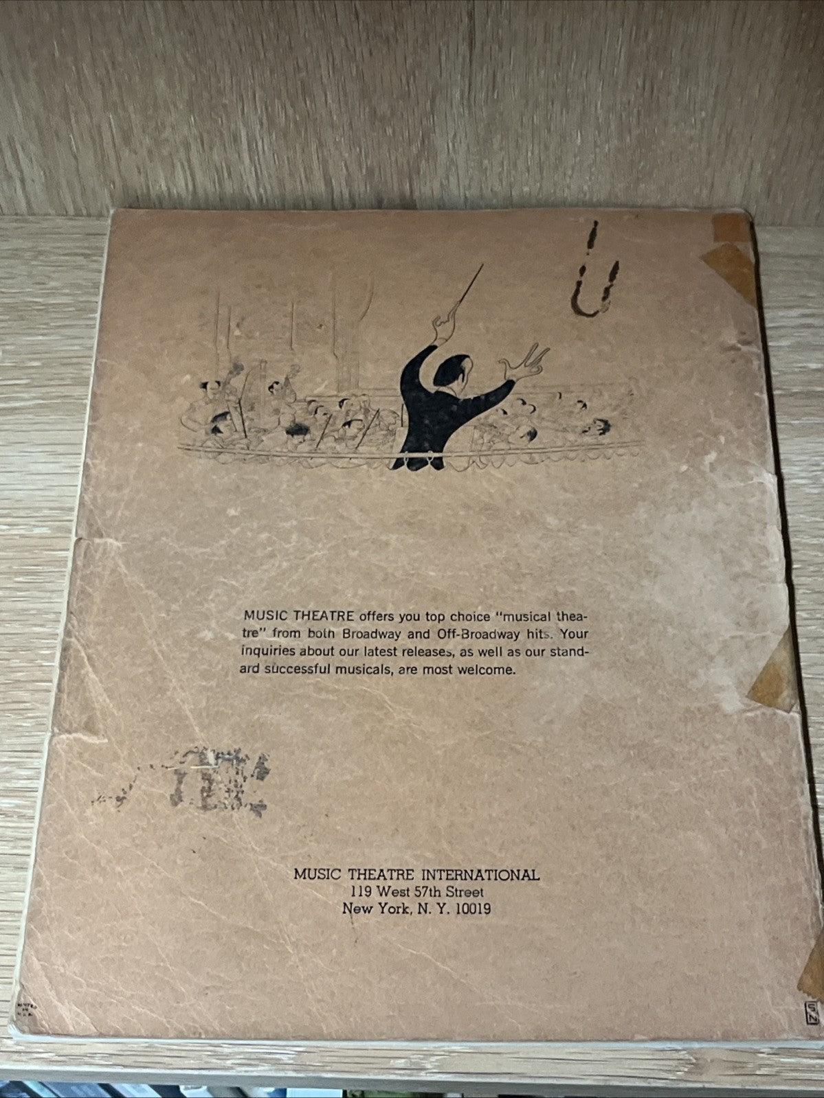 Fiddler On The Roof Director’s Script Harold Prince Music Theatre Pamphlet