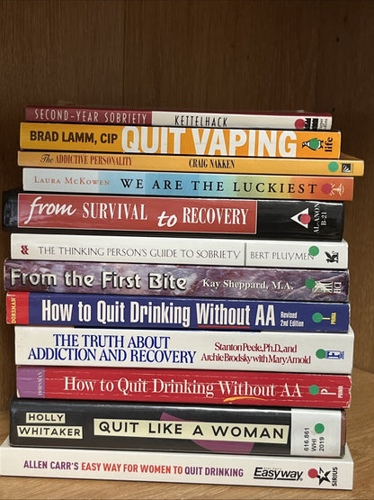 Lot of 12 Surviving  Addiction Recovery Alcoholic Sober Quit Drinking & Vaping
