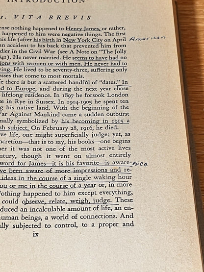 THE SHORT STORIES HENRY JAMES By Clifton Fadiman Modern Library 1909