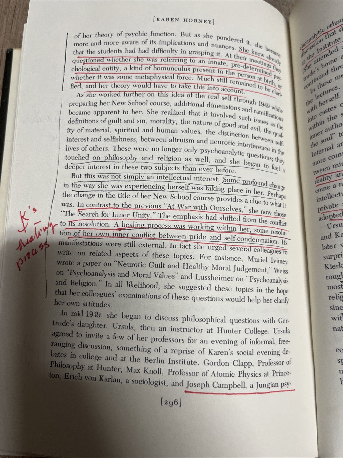 KAREN HORNEY: GENTLE REBEL OF PSYCHOANALYSIS 1st Edition Jack L Rubins - HCDJ