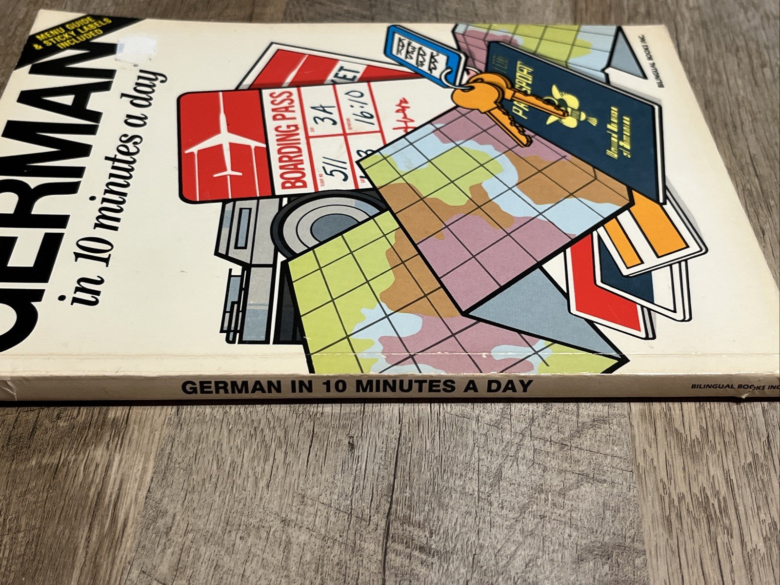 German in Ten Minutes a Day by Kristine K. Kershul 1987 Bilingual Book