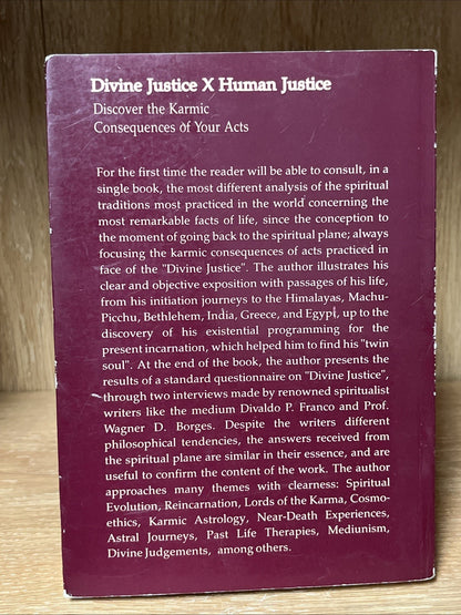 Divine Justice X Human Justice By Sergio Nogueira Reis SIGNED COPY 2001