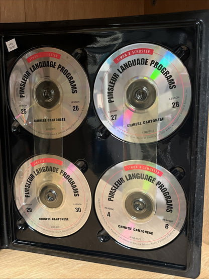 Pimsleur Chinese Cantonese Language  Program 15 Audio CDS & BOOK Missing Vol 3,4