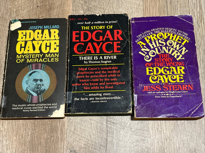 Edgar Cayce Books lot of 3 books 1967/1970/1975