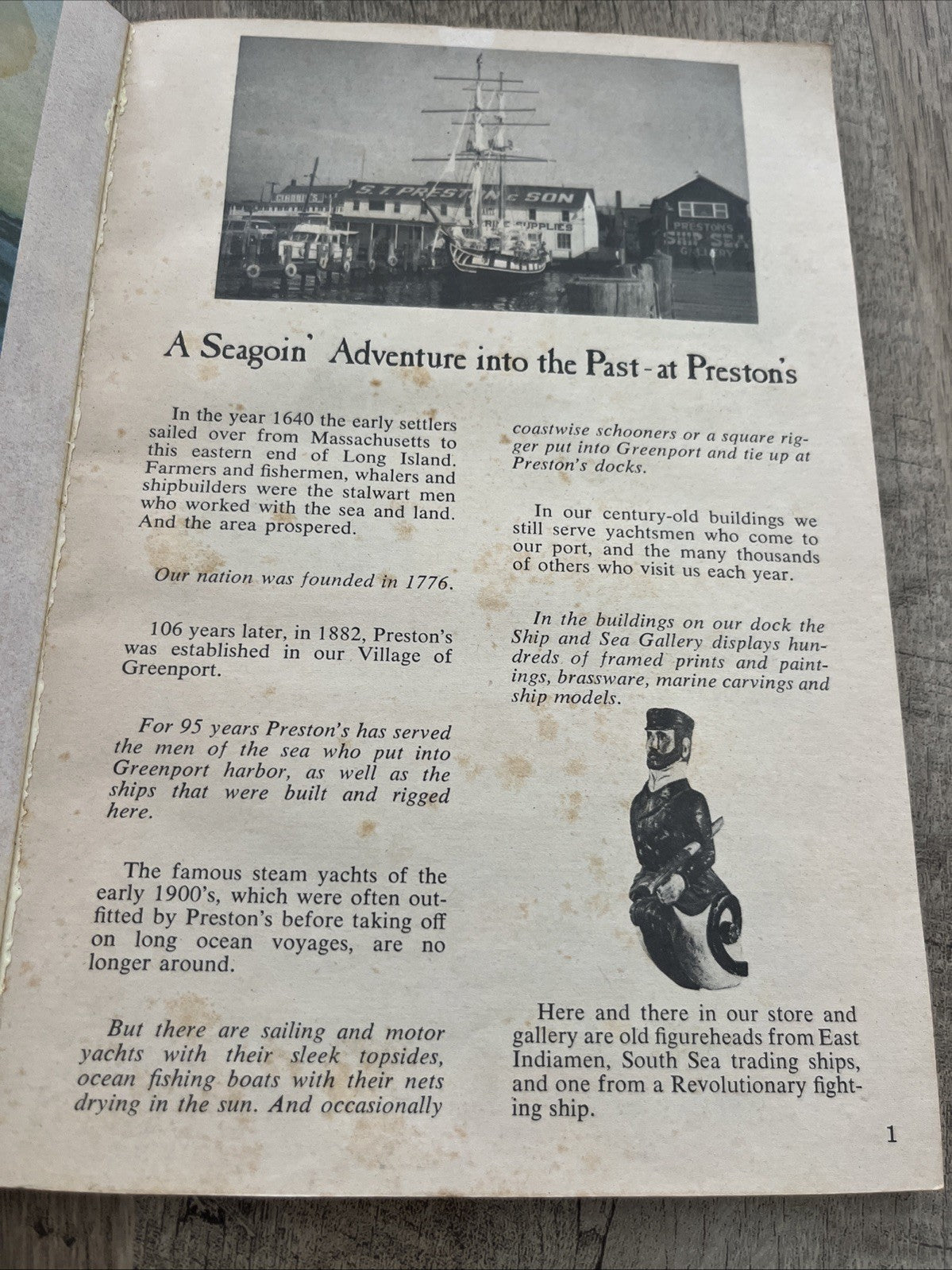 Vintage Preston's catalog of ship and cannon models of SHIPS and SEA 1970s