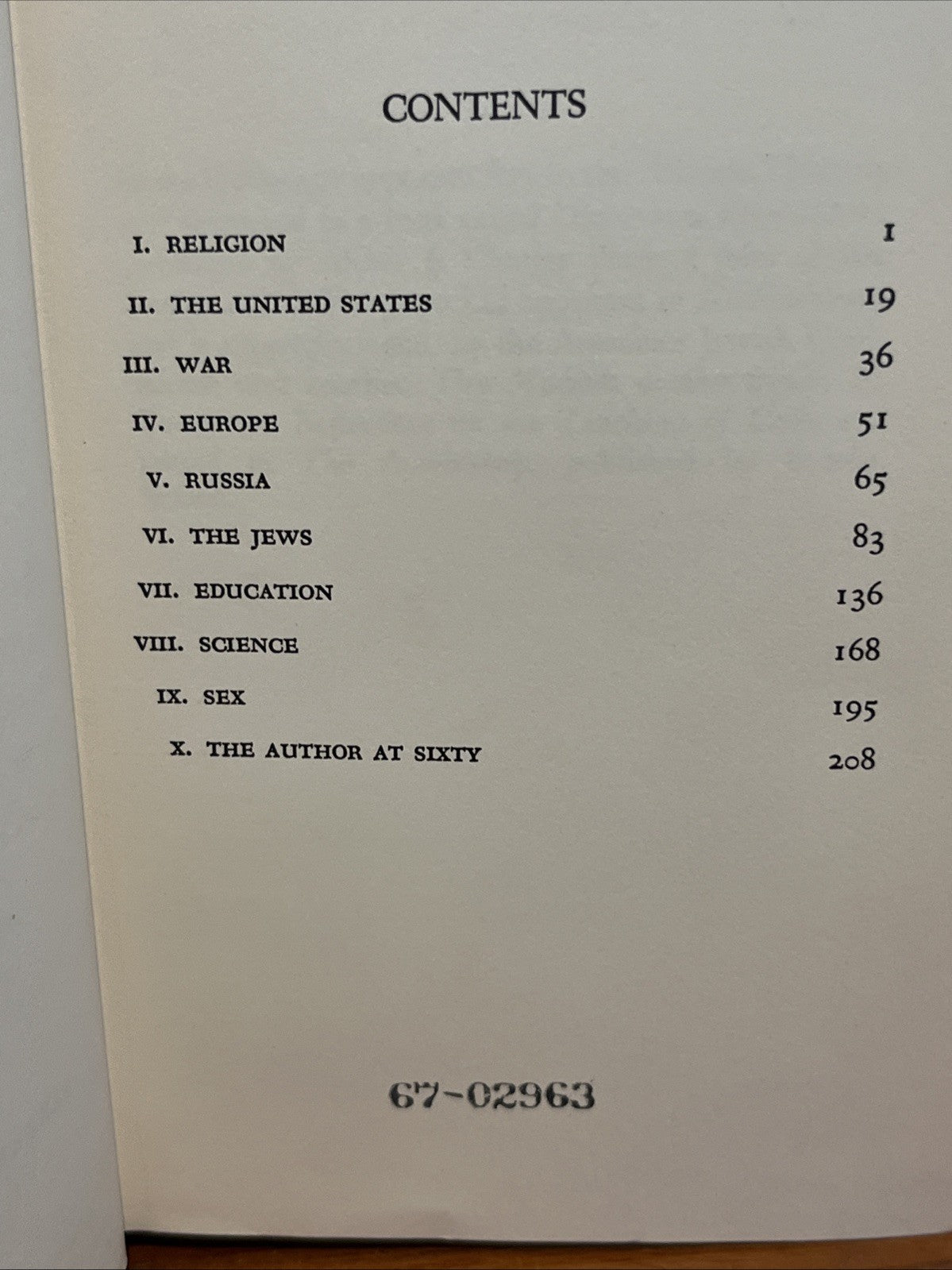 Edmund Wilson / A PIECE OF MY MIND REFLECTIONS AT SIXTY First Edition 1956
