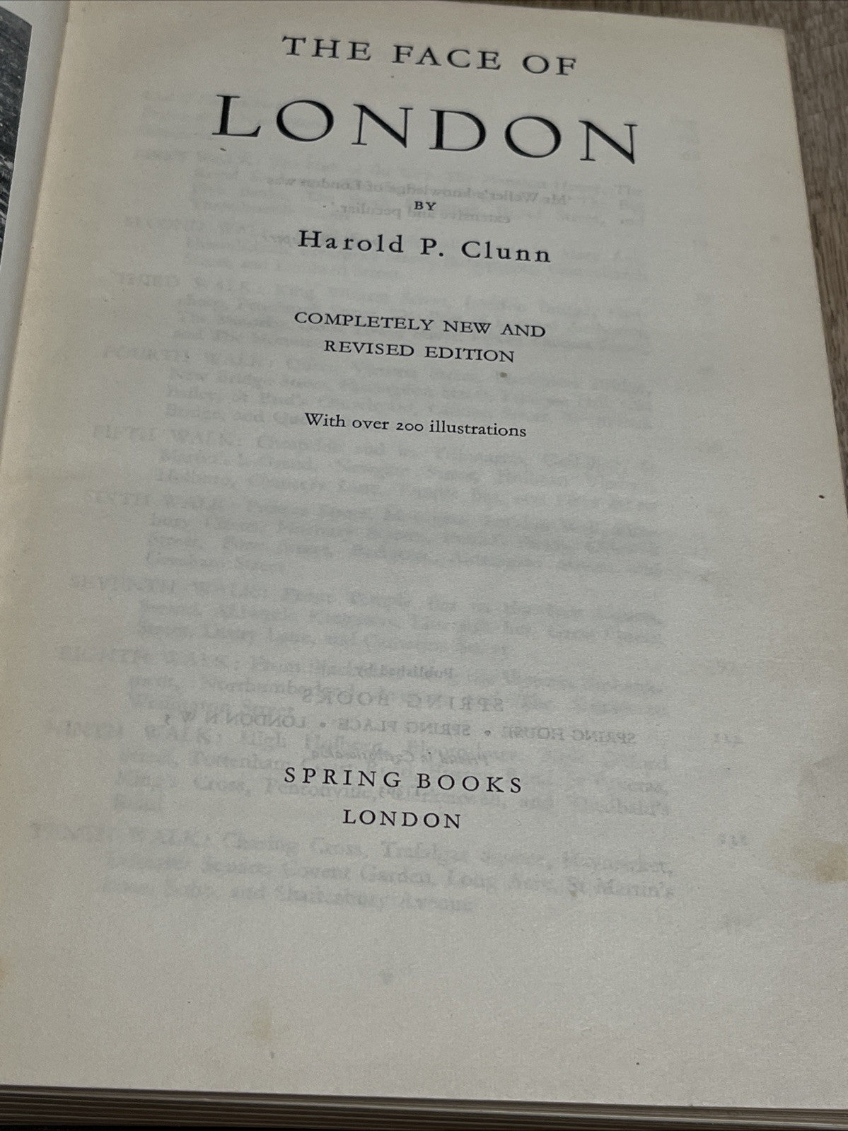 Harold P. Clunn THE FACE OF LONDON