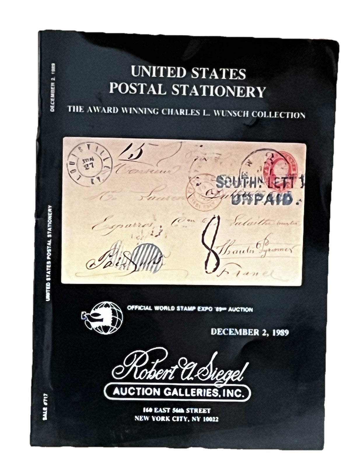 United state postal stationery 717th Sale Charles L. Wunsch Collection,1989
