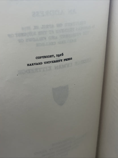SHAKSPERE : AN ADDRESS Delivered April 23, 1916 In Sander George Lyman Kittredge