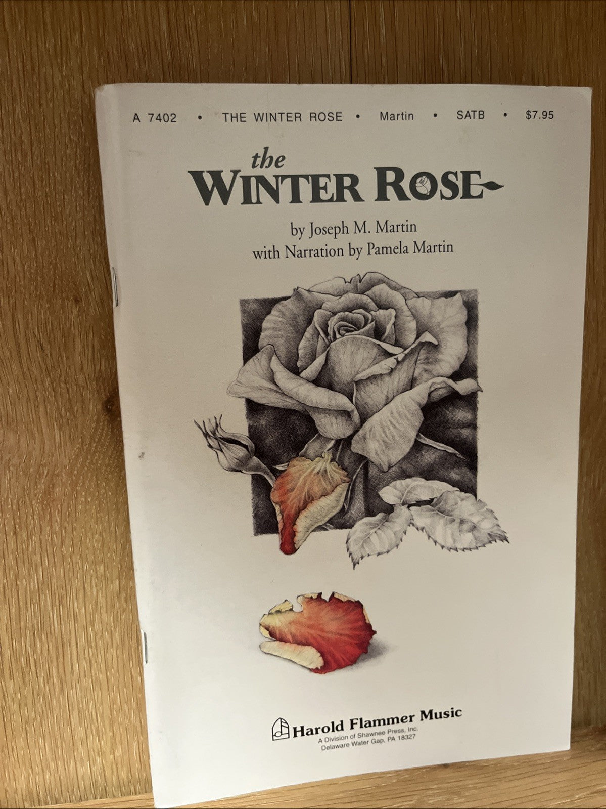 Lot of 8 The Winter Rose SATB Composed by Joseph M. Martin, Shawnee Press No CD