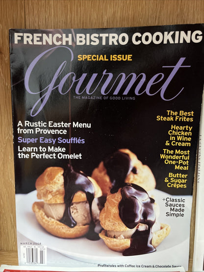 La Cucina Italiana + Gourmet Magazine Lot 4 Issues From 2000 2001 2008