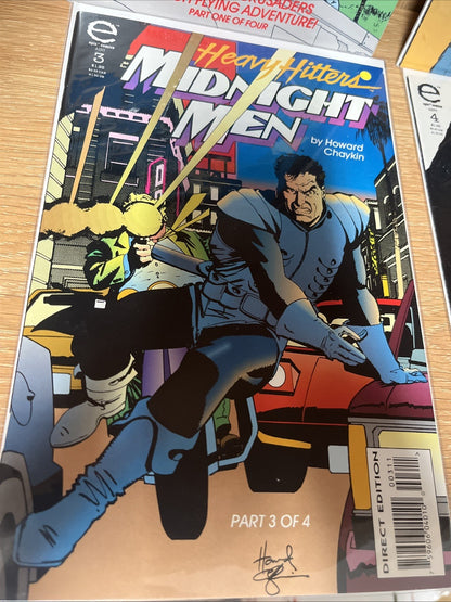 Heavy Hitters Midnight Men #1 #2 #3#4 #5 Marvel Epic Comics 1993 Howard Chaykin
