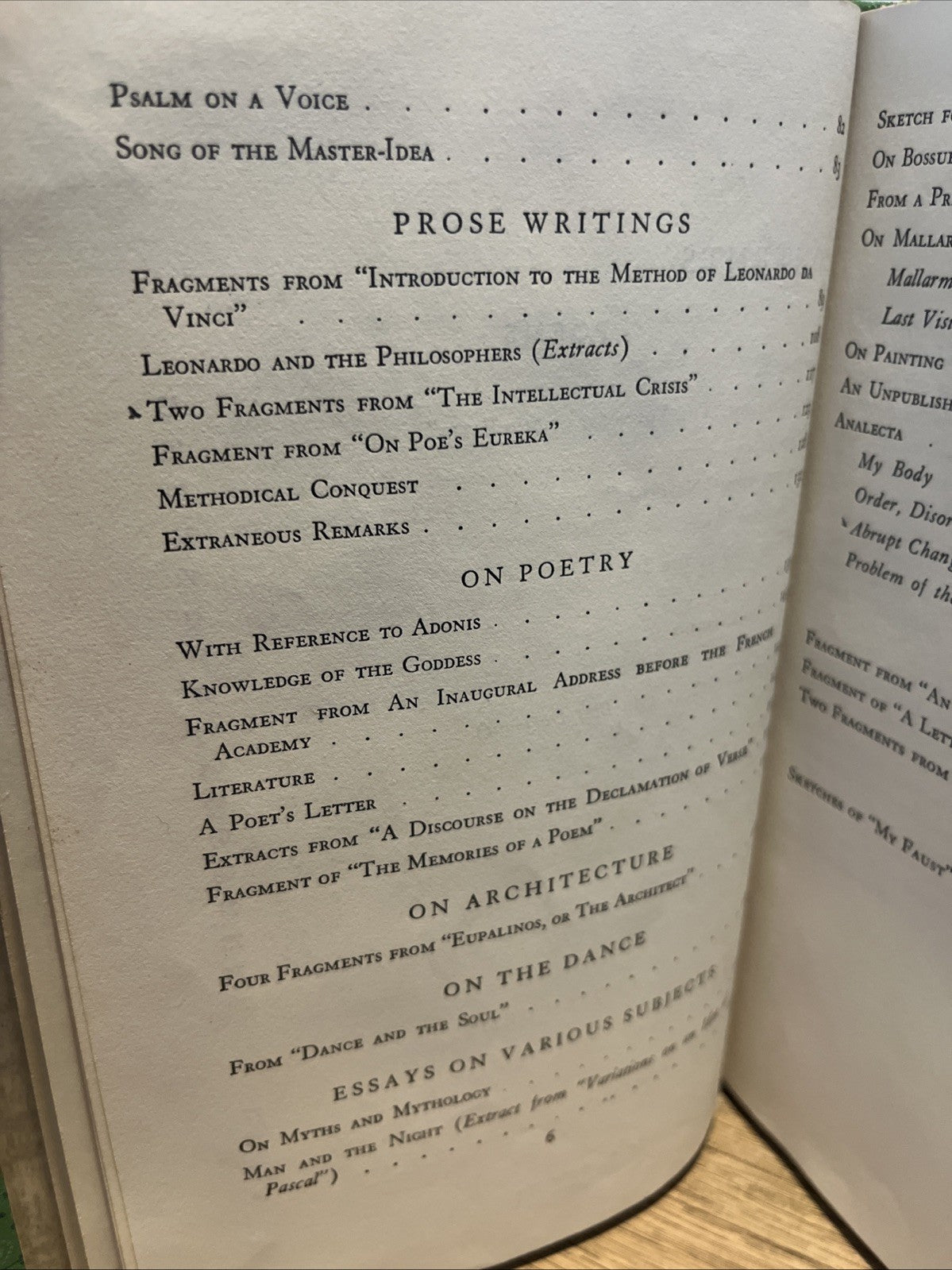 Paul Valery : SELECTED WRITINGS OF PAUL VALERY 1964 First paperback Edition