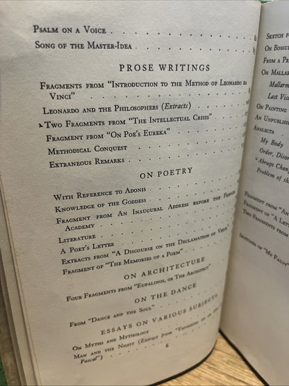 Paul Valery : SELECTED WRITINGS OF PAUL VALERY 1964 First paperback Edition