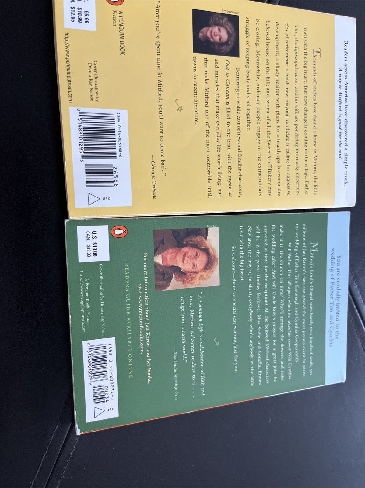 Jan Karon Book Lot 5 : Out of Canaan And A Common Life