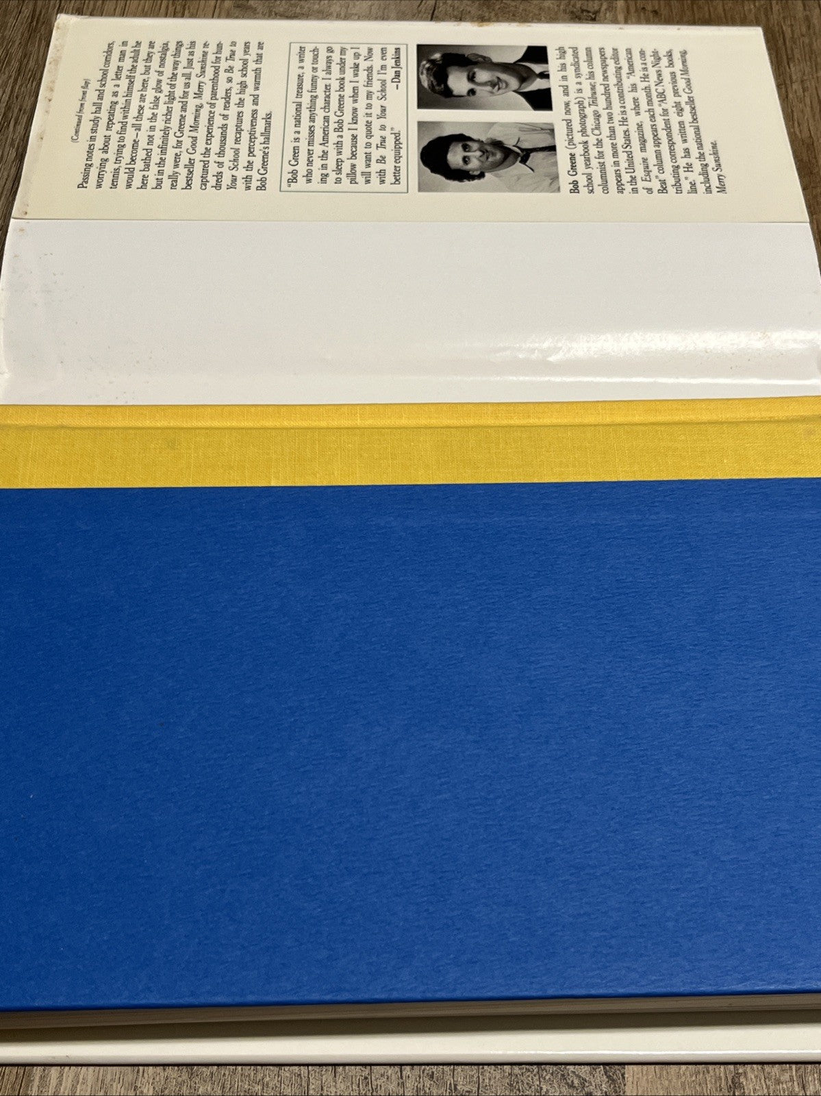 Be True To Your School By Bob Greene Signed Autographed Book
